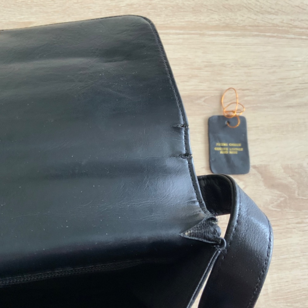 Vintage Pierre Cardin Genuine Leather Hand Made Bag - Picture 9 of 15